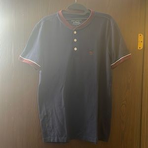 A&F Collar-less Polo